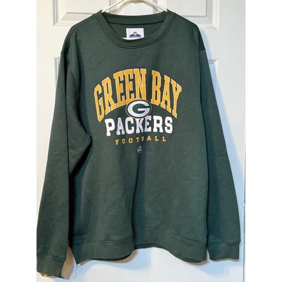 Green Bay Packers Officially Licensed Combine Green Sweatshirt XXL Pullover NEW - Picture 1 of 4